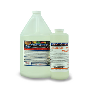 1.25 gallon kit of 4:1 epoxy resin. Gallon of Part A epoxy with quart of medium speed hardener. Clear.