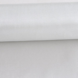 Six ounce fiberglass cloth plain weave rolled.