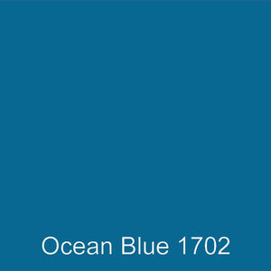 Ocean blue custom color ISO NPG polyester gel coat for a protective high gloss finish.