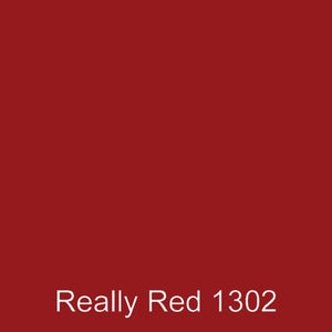 Really Red color swatch for colored polyester gel coat resin that creates high quality finished parts.