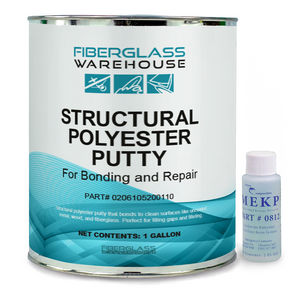 Fiberglass Warehouse Structural Polyester Putty for Bonding and Repair Gallon can with MEKP catalyst.