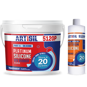 ArtiSil 1025T 25 Shore Hardness A Tin Cure Mold Making Silicone Kit - 1  Gallon