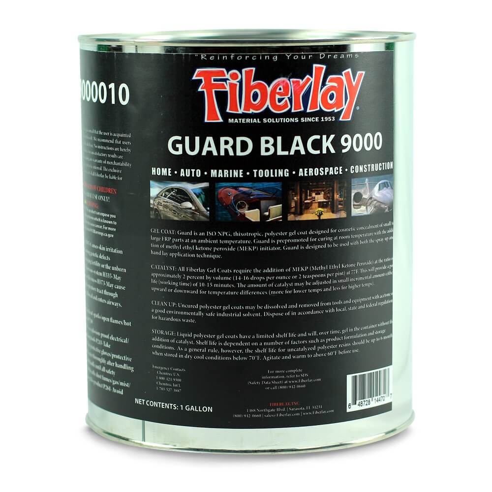 Black Colored Polyester Gel Coat Fiberglass Warehouse Fiberglass