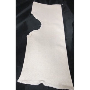 White cotton economy spray sock to protect face, hair and neck from overspray when working with fiberglass or paint..