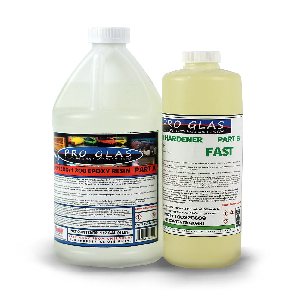 Epoxy Resin Two Part 2:1 Kit | Fast, Medium, Slow Speeds - Fiberglass ...