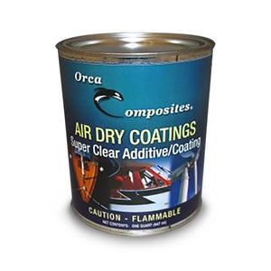 Gallon of Super Clear Additive/Coating blended 1:1 with gel coat to create an air cure enamel like coating.