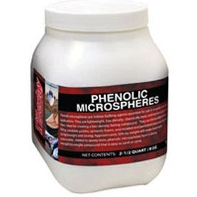 2.5 Quart container Phenolic microspheres to be used with resins to make easy to sand light weight compounds.