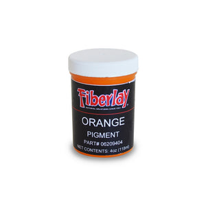 Orange colored pigment for use with polyester, vinyl ester or epoxy resin systems.