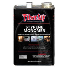 Gallon can of styrene monomer used to thin polyester resin and gel coats.